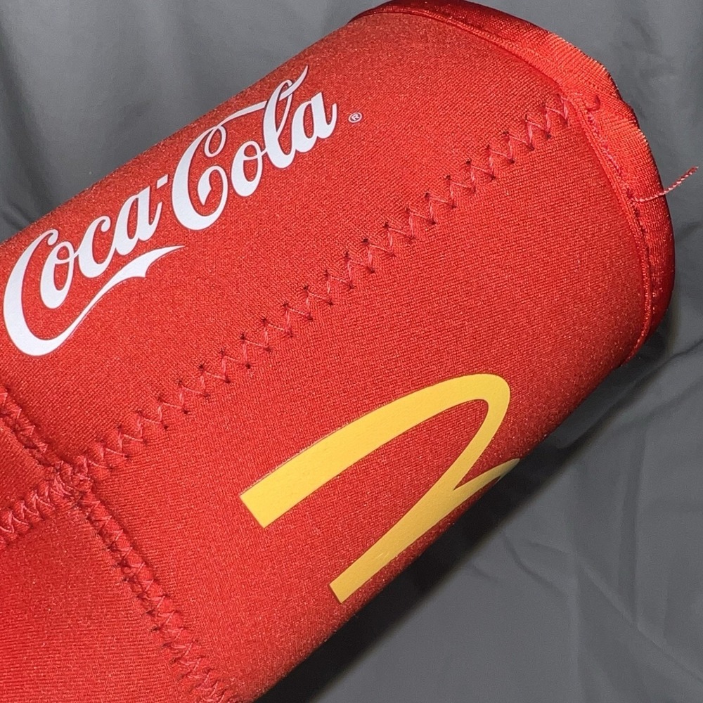 Mcdonald's Coca Cola large Drink Coozy Soda Sok Red cozy holder - Picture 4 of 8
